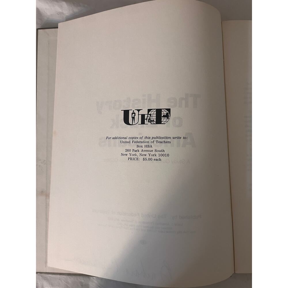 1972 History of Black Americans UFT Study Guide Black History Hardcover Book - Picture 6 of 16